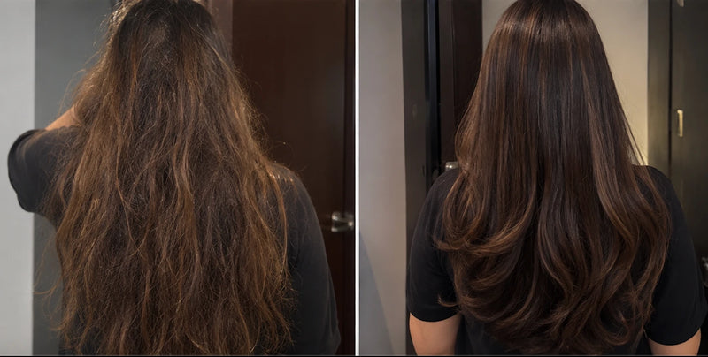 Before and after result