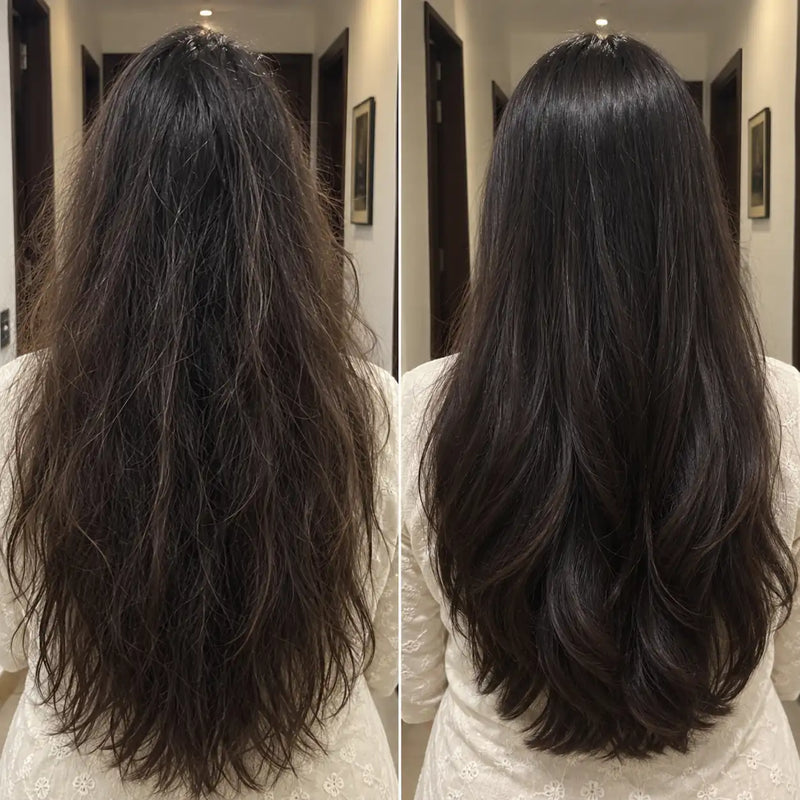Before and after result