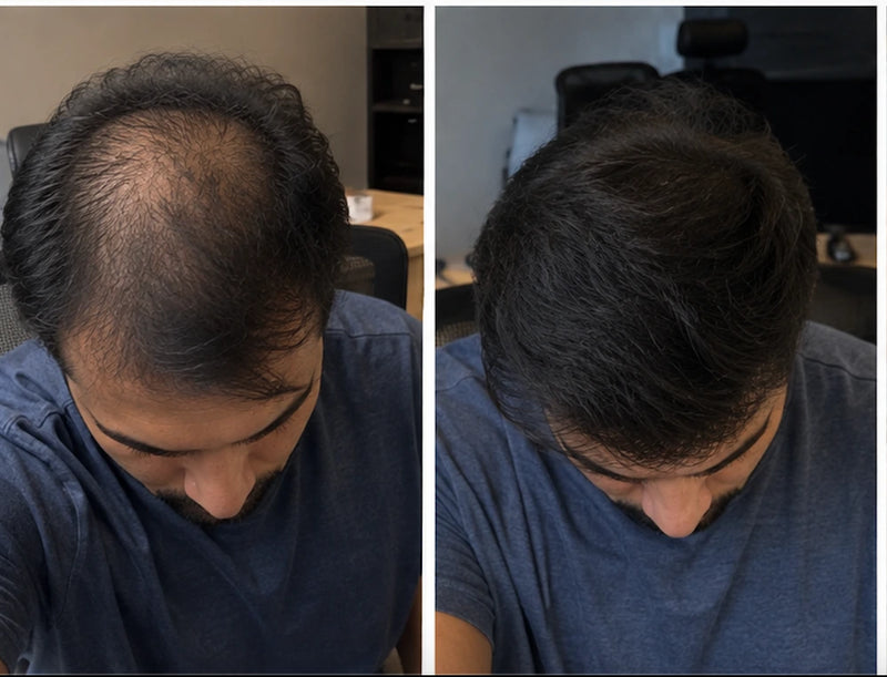 Before and after result