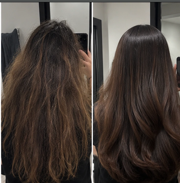 Before and after result